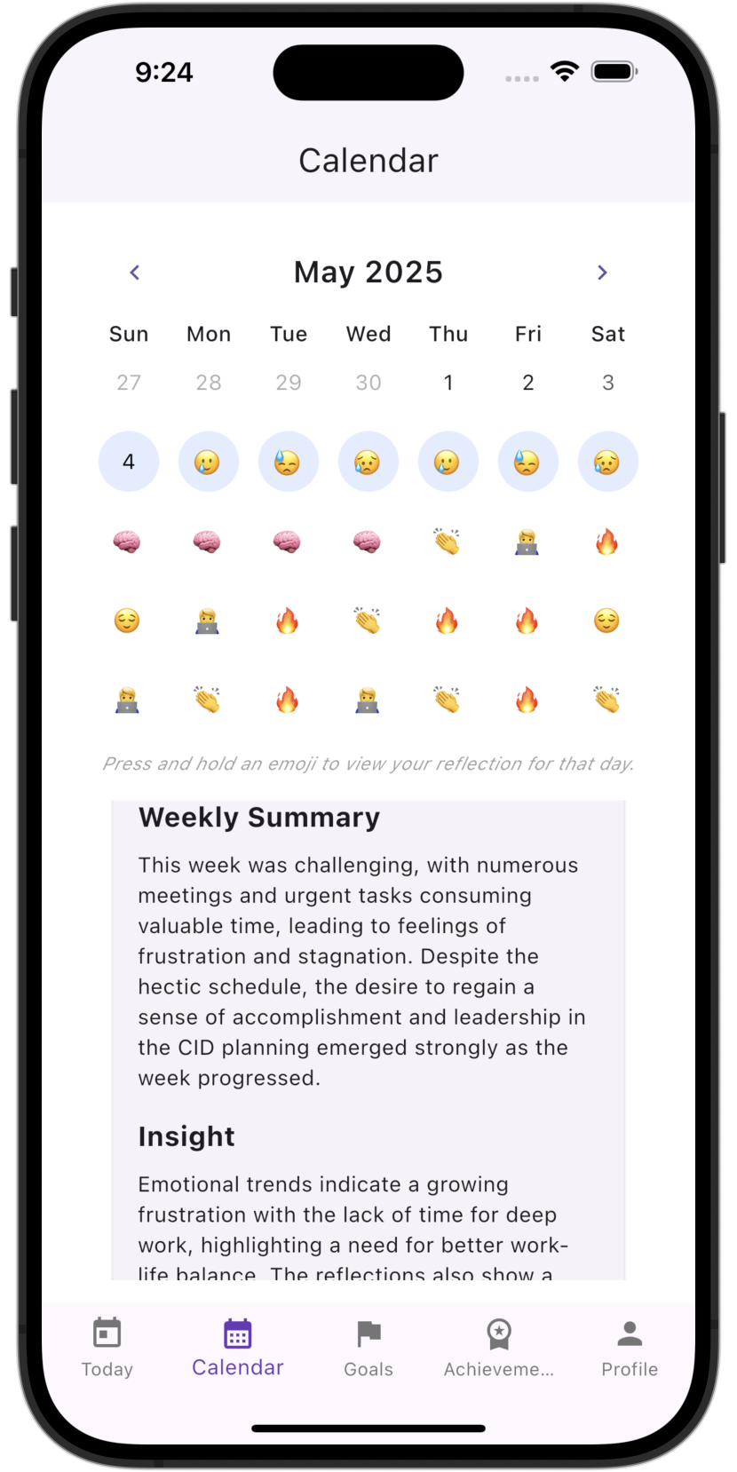 Weekly insight